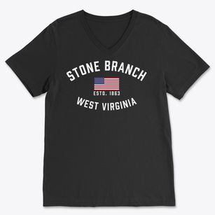 Stone Branch West Virginia Patriot Soft Lightweight V-Neck