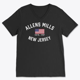 Allens Mills New Jersey Patriot Soft Lightweight V-Neck