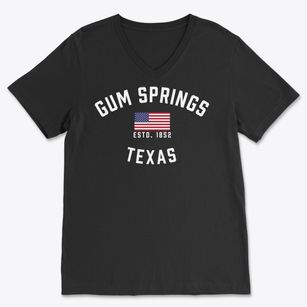 Gum Springs Texas Patriot Soft Lightweight V-Neck