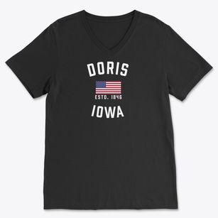 Doris Iowa Patriot Soft Lightweight V-Neck