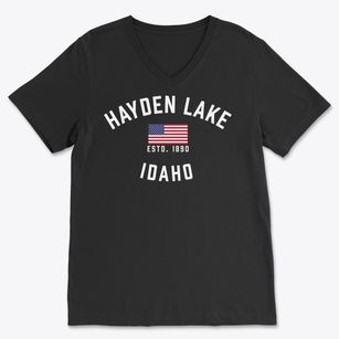 Hayden Lake Idaho Patriot Soft Lightweight V-Neck