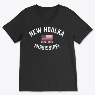 New Houlka Mississippi Patriot Soft Lightweight V-Neck