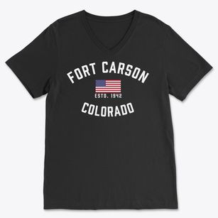 Fort Carson Colorado Patriot Soft Lightweight V-Neck