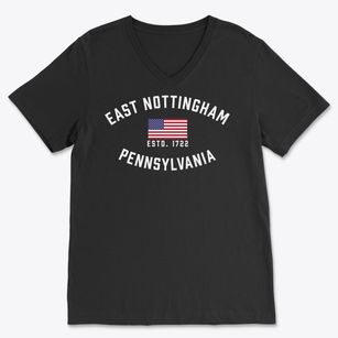 East Nottingham Pennsylvania Patriot Soft Lightweight V-Neck