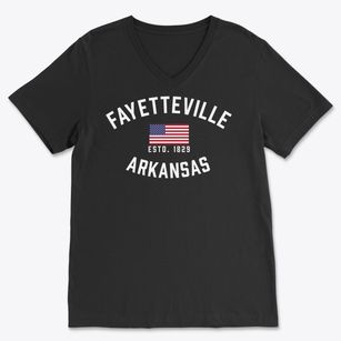 Fayetteville Arkansas Patriot Soft Lightweight V-Neck