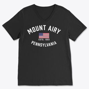 Mount Airy Pennsylvania Patriot Soft Lightweight V-Neck