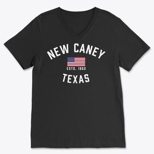 New Caney Texas Patriot Soft Lightweight V-Neck