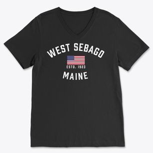 West Sebago Maine Patriot Soft Lightweight V-Neck