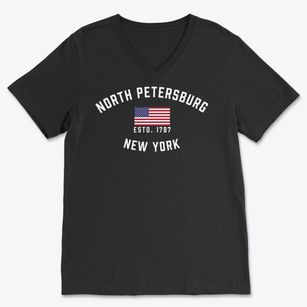 North Petersburg New York Patriot Soft Lightweight V-Neck