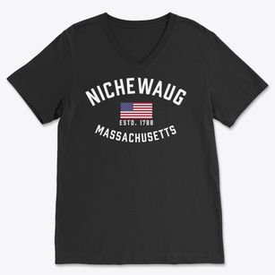 Nichewaug Massachusetts Patriot Soft Lightweight V-Neck