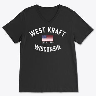 West Kraft Wisconsin Patriot Soft Lightweight V-Neck