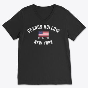 Beards Hollow New York Patriot Soft Lightweight V-Neck