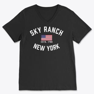 Sky Ranch New York Patriot Soft Lightweight V-Neck