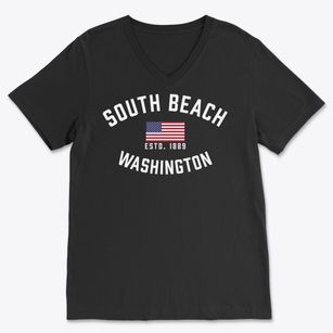 South Beach Washington Patriot Soft Lightweight V-Neck