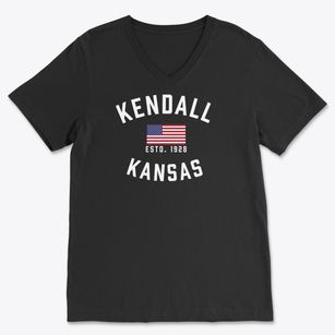 Kendall Kansas Patriot Soft Lightweight V-Neck