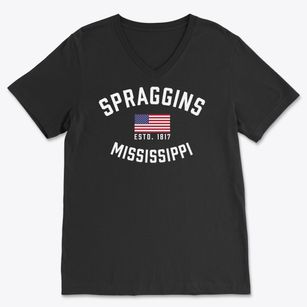 Spraggins Mississippi Patriot Soft Lightweight V-Neck