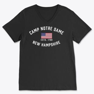 Camp Notre Dame New Hampshire Patriot Soft Lightweight V-Neck