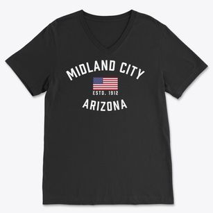 Midland City Arizona Patriot Soft Lightweight V-Neck