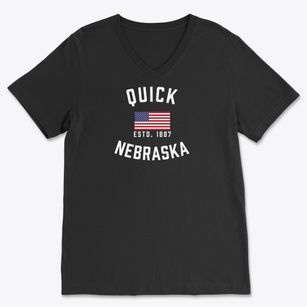Quick Nebraska Patriot Soft Lightweight V-Neck