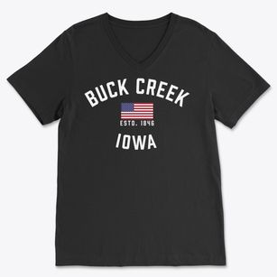 Buck Creek Iowa Patriot Soft Lightweight V-Neck