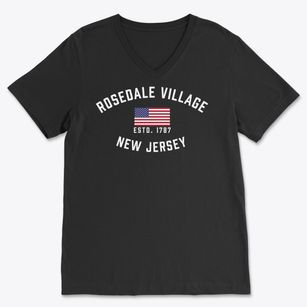 Rosedale Village New Jersey Patriot Soft Lightweight V-Neck