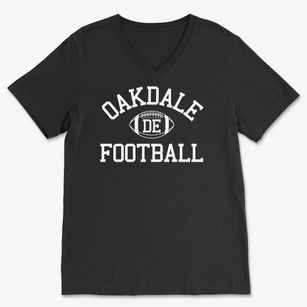 Oakdale Delaware Football Soft Lightweight V-Neck