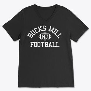 Bucks Mill New Jersey Football Soft Lightweight V-Neck