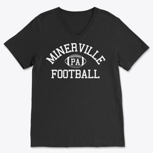 Minerville Pennsylvania Football Soft Lightweight V-Neck