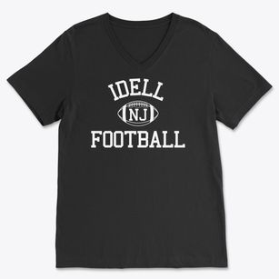 Idell New Jersey Football Soft Lightweight V-Neck