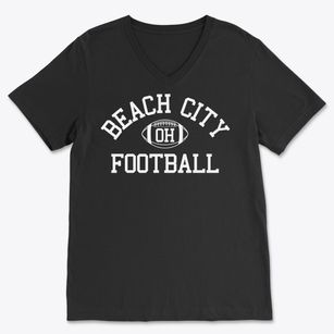 Beach City Ohio Football Soft Lightweight V-Neck