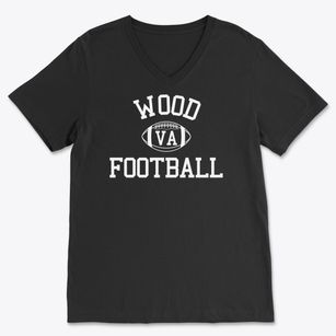 Wood Virginia Football Soft Lightweight V-Neck