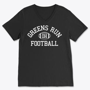 Greens Run Ohio Football Soft Lightweight V-Neck
