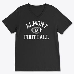 Almont Iowa Football Soft Lightweight V-Neck