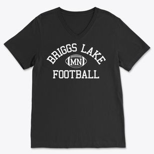 Briggs Lake Minnesota Football Soft Lightweight V-Neck