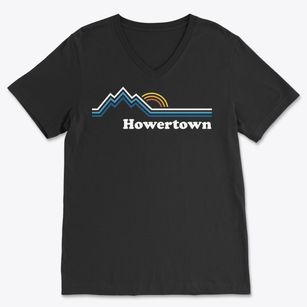 Howertown Pennsylvania Mountain View Soft Lightweight V-Neck