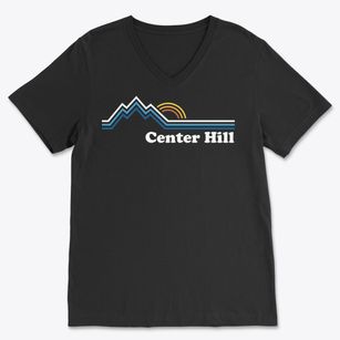 Center Hill Pennsylvania Mountain View Soft Lightweight V-Neck