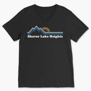 Shaver Lake Heights California Mountain View Soft Lightweight V-Neck