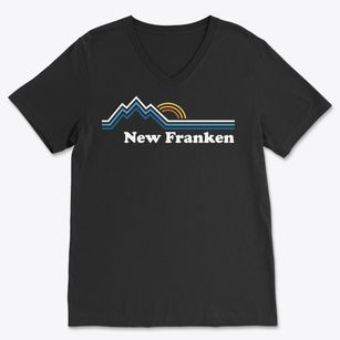 New Franken Wisconsin Mountain View Soft Lightweight V-Neck