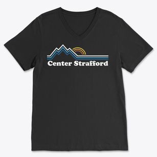Center Strafford New Hampshire Mountain View Soft Lightweight V-Neck
