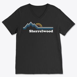Sherrelwood Colorado Mountain View Soft Lightweight V-Neck