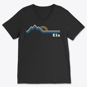 Ela North Carolina Mountain View Soft Lightweight V-Neck