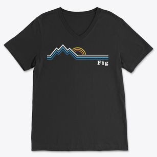 Fig North Carolina Mountain View Soft Lightweight V-Neck