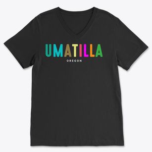Umatilla Oregon Color Pop Soft Lightweight V-Neck
