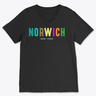 Norwich New York Color Pop Soft Lightweight V-Neck