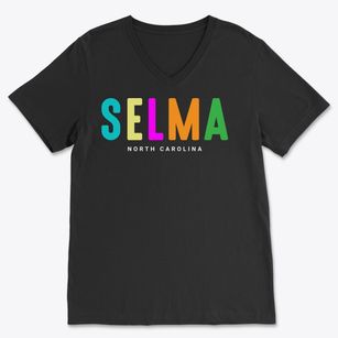 Selma North Carolina Color Pop Soft Lightweight V-Neck