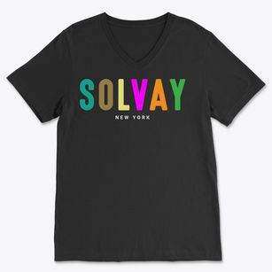 Solvay New York Color Pop Soft Lightweight V-Neck