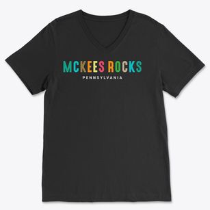 Mckees Rocks Pennsylvania Color Pop Soft Lightweight V-Neck