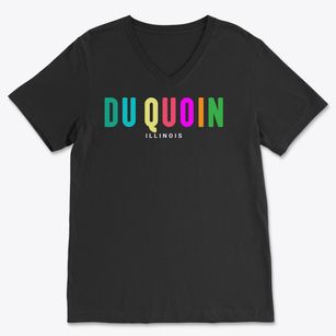 Du Quoin Illinois Color Pop Soft Lightweight V-Neck
