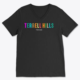 Terrell Hills Texas Color Pop Soft Lightweight V-Neck