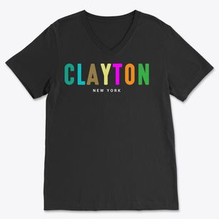 Clayton New York Color Pop Soft Lightweight V-Neck